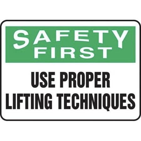 Accuform OSHA SAFETY FIRST SAFETY SIGN USE MGNF946VA MGNF946VA
